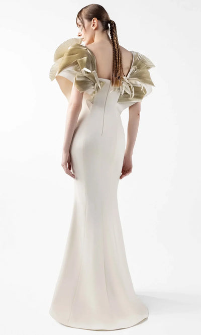 MNM Couture G2005 - Mermaid Sweetheart Gown with Sculpted Pleats Pageant Dresses