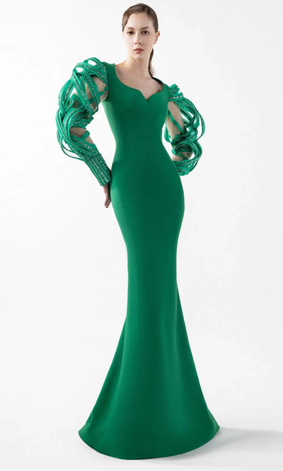 MNM Couture G2017 - Sweetheart Neck Crepe Long Gown Formal Gowns