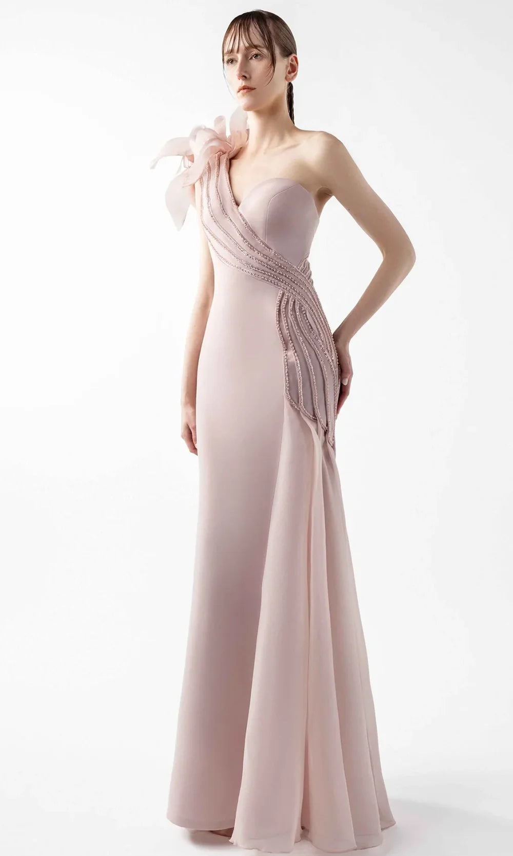 MNM Couture G2026 - Sweetheart Sheath Gown with Beading Prom Dresses