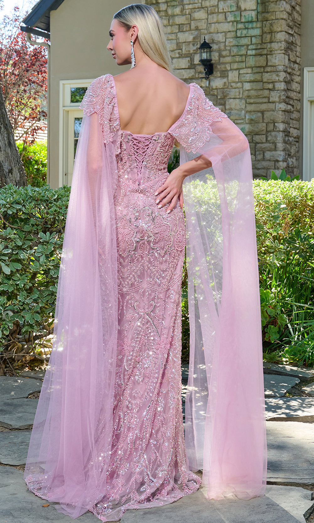 GLS by Gloria GL3704 - Bead Encrusted Sweetheart Formal Gown Mother of the Bride Dresses in Pink