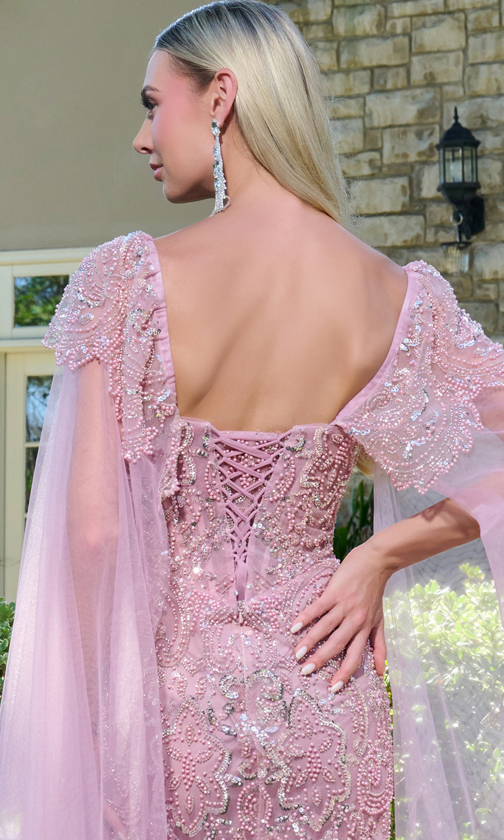 GLS by Gloria GL3704 - Bead Encrusted Sweetheart Formal Gown Mother of the Bride Dresses in Pink