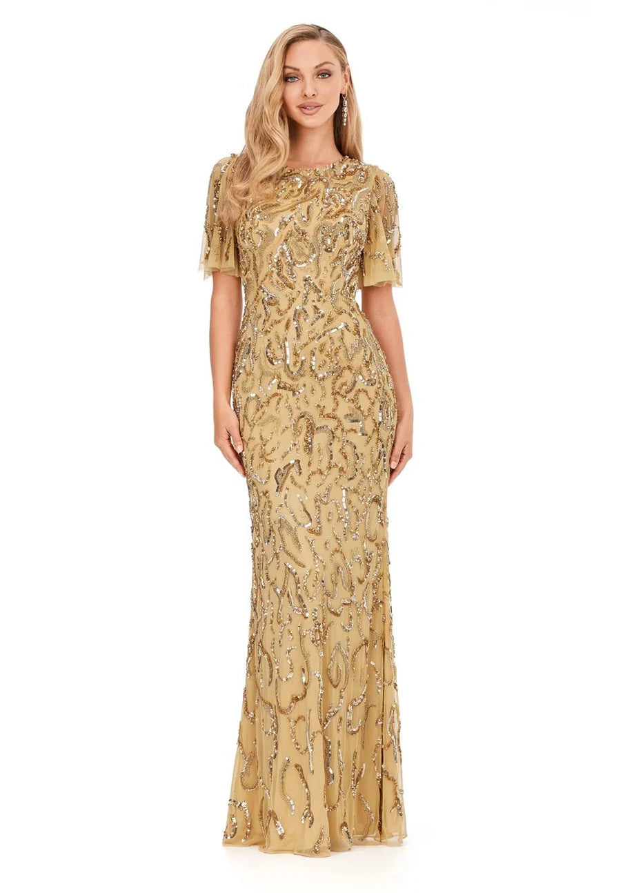 Ashley Lauren 11216 - Jewel Neck Gown