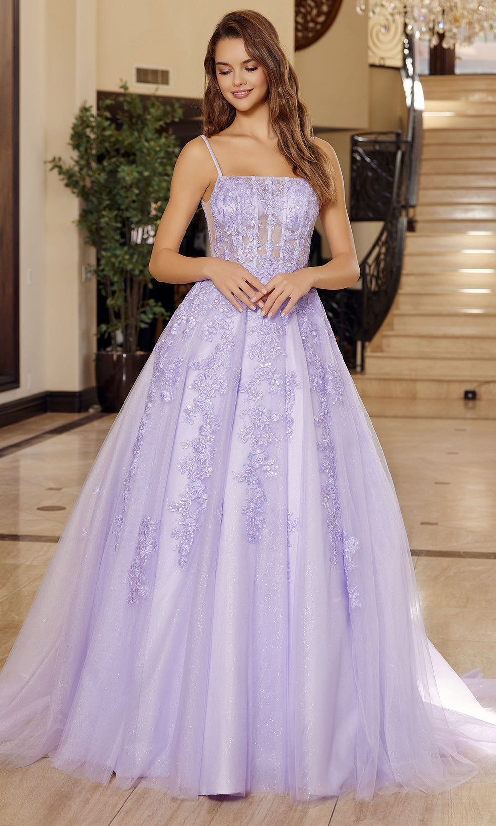 Nox Anabel H1880 - Beaded Bodice Tulle Ball Gown Prom Dresses