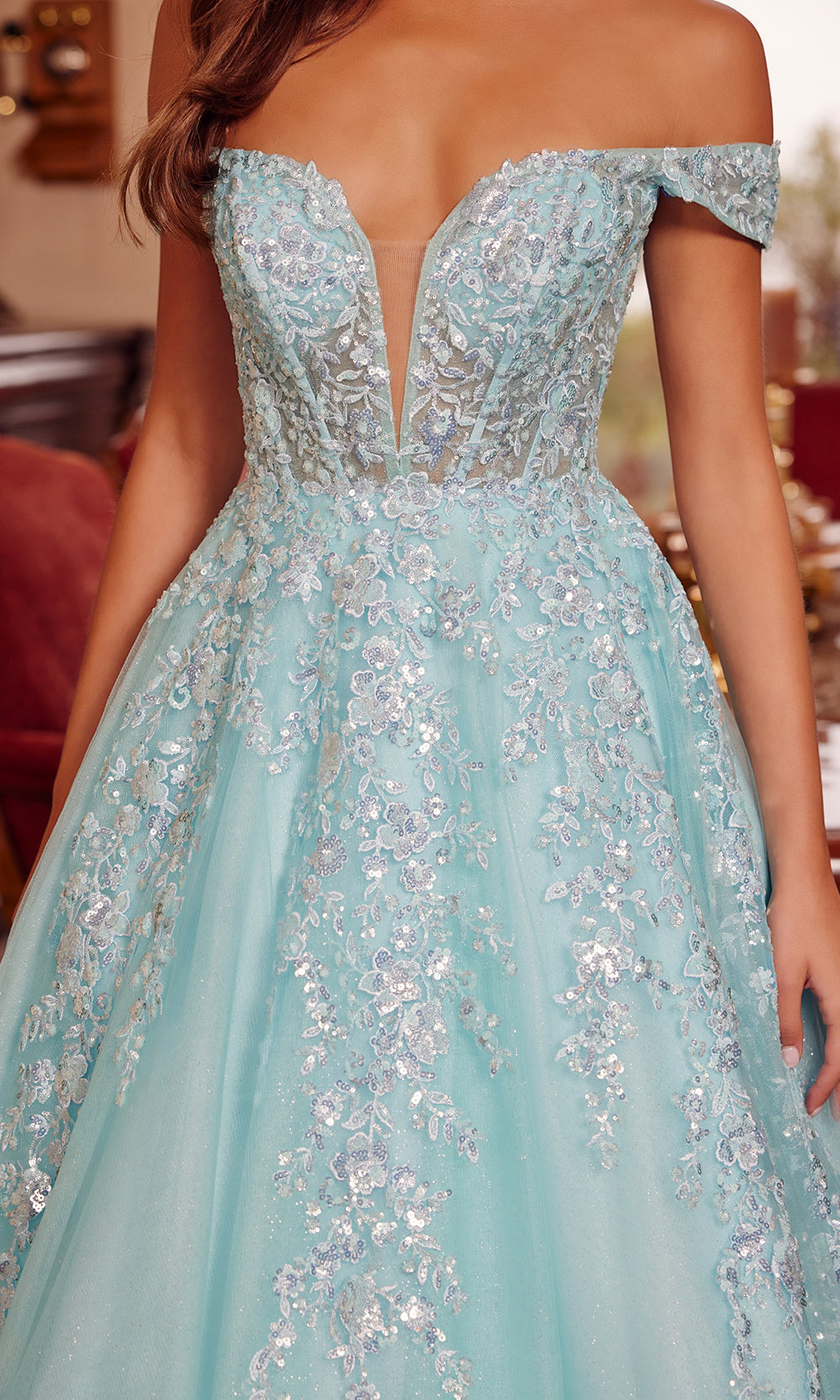 Nox Anabel H1881 - Beaded Bodice Tulle Ball Gown Prom Dresses