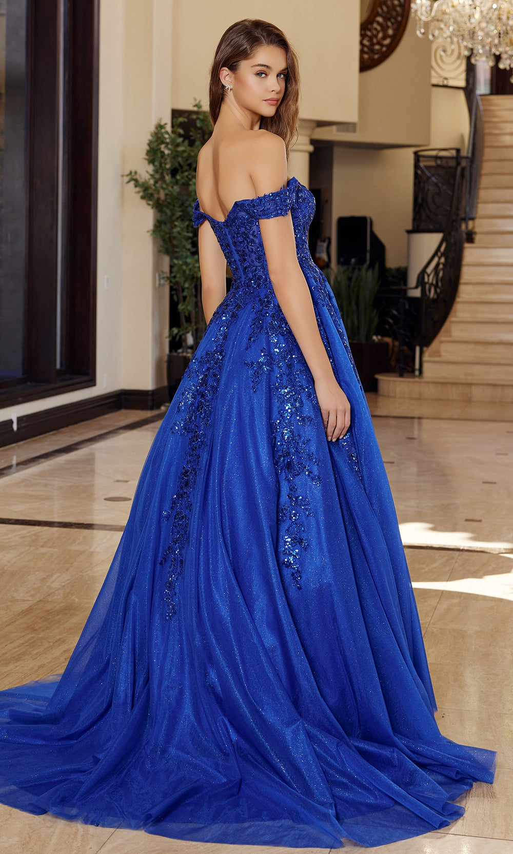 Nox Anabel H1881 - Beaded Bodice Tulle Ball Gown Prom Dresses