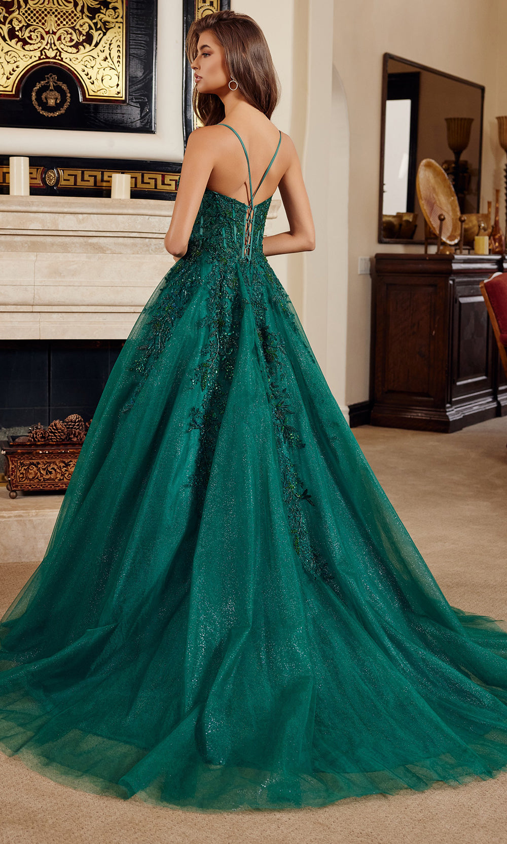 Nox Anabel H1883 - Beaded Bodice Tulle Ball Gown Prom Dresses