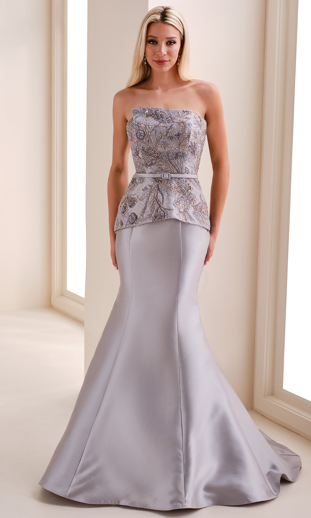 Ivonne D ID1207 - Asymmetric Mikado Mermaid Formal Gown Prom Dresses