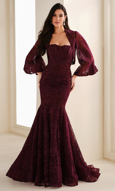 Ivonne D ID1403 - Sweetheart Allover Lace Trumpet Gown Formal Gowns