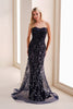 Ivonne-D ID316 - Ombre Lace Evening Dress