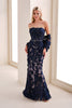 Ivonne D ID6205 - Strapless Mermaid Evening Dress