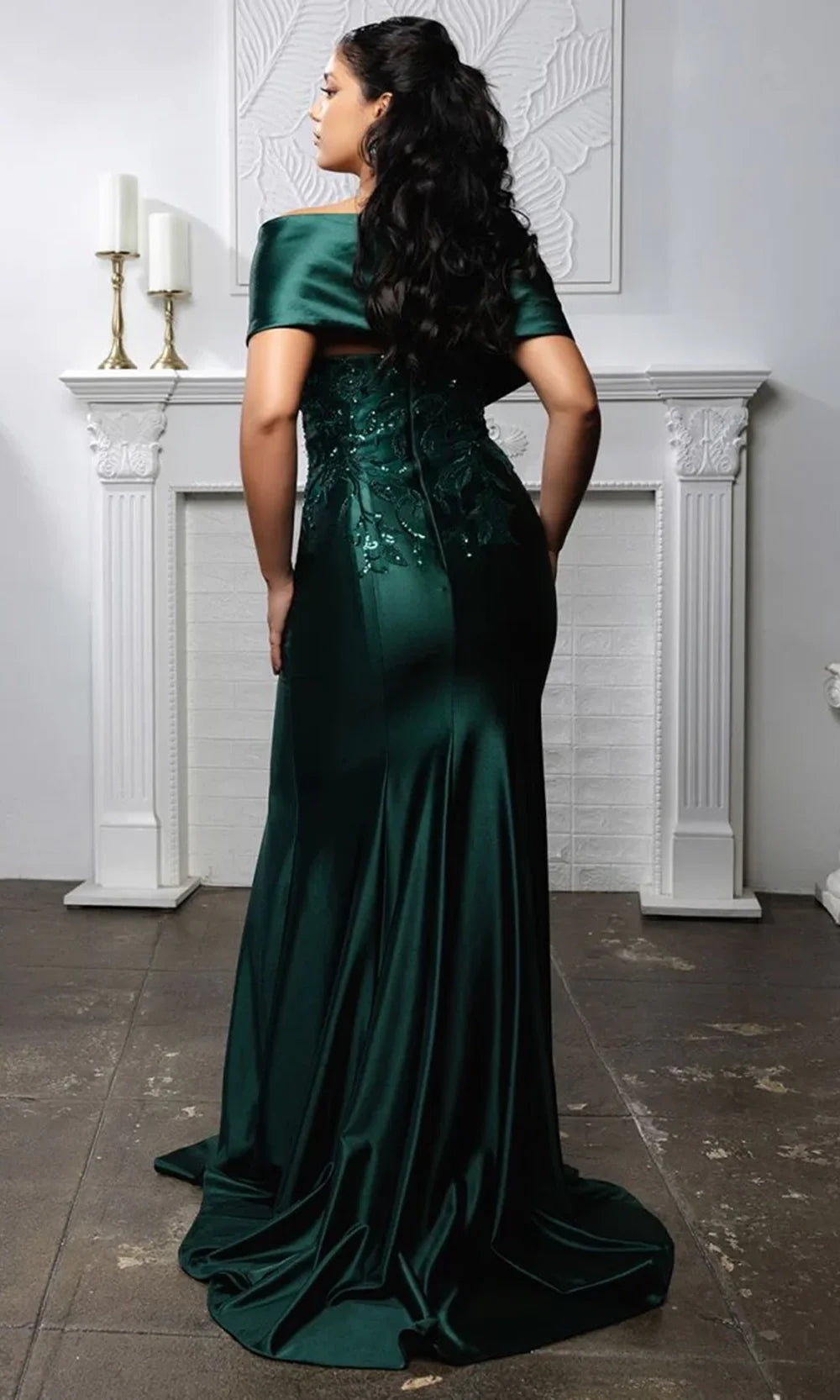 May Queen MQ2174 - Draped Sleeve Sweetheart Formal Gown