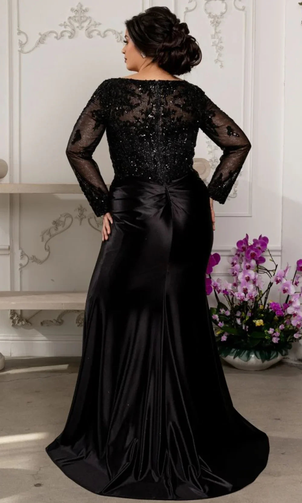 May Queen MQ2204 - V-Neckline Beaded Embroidered Formal Gown