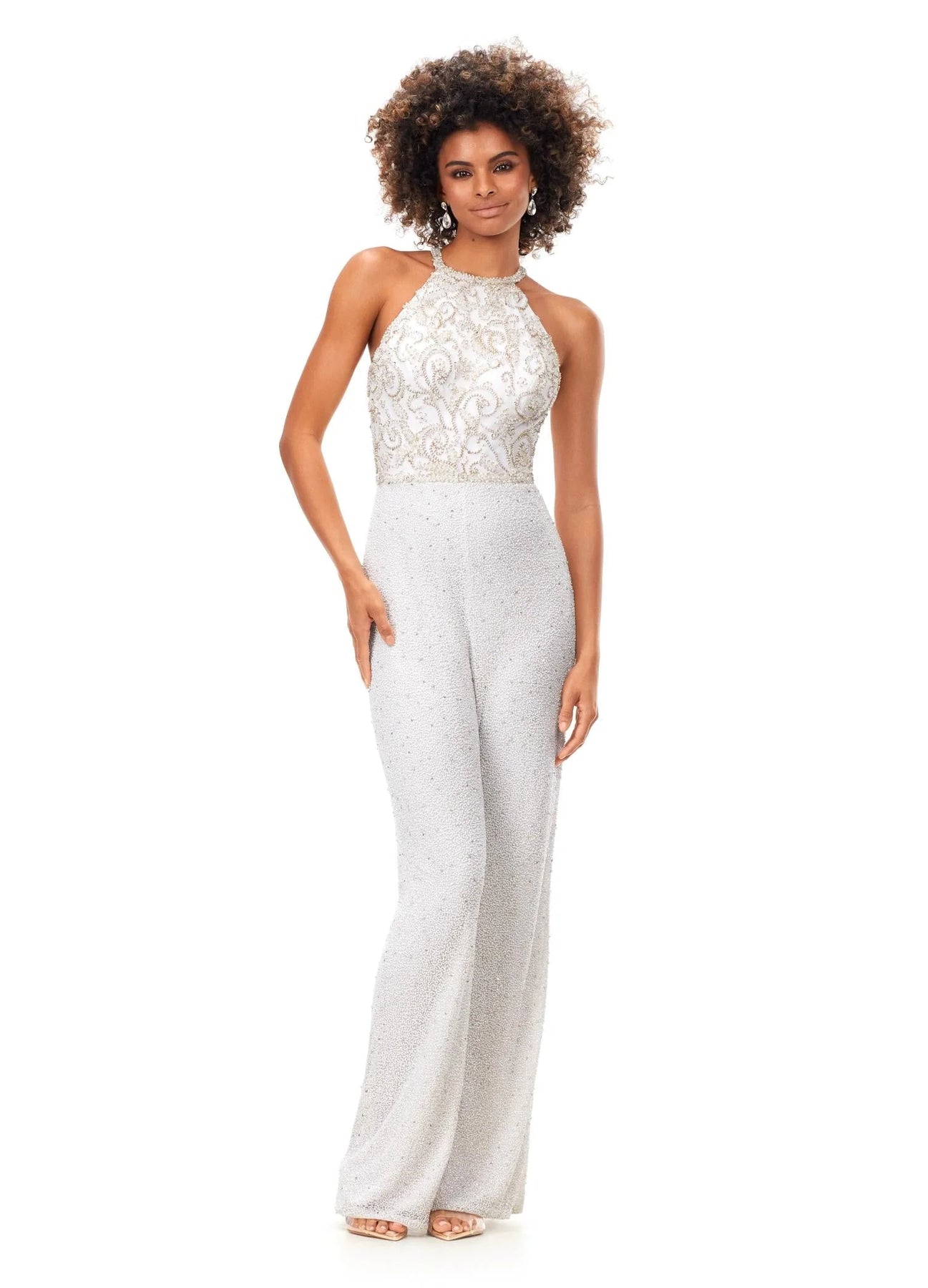 Ashley Lauren 11339 - Halter Jumpsuit