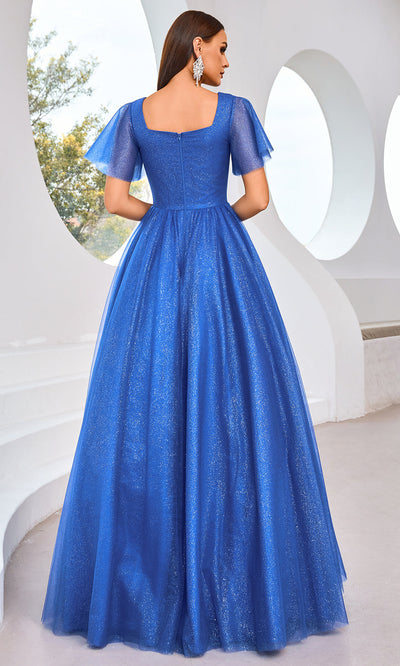 J'Adore Dresses J25002 - Flutters Sleeve Evening Ballgown Special Occasion Dresses