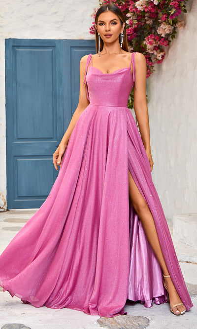 J'Adore Dresses J25009 - Tie Straps A-Line Evening Dress Special Occasion Dresses