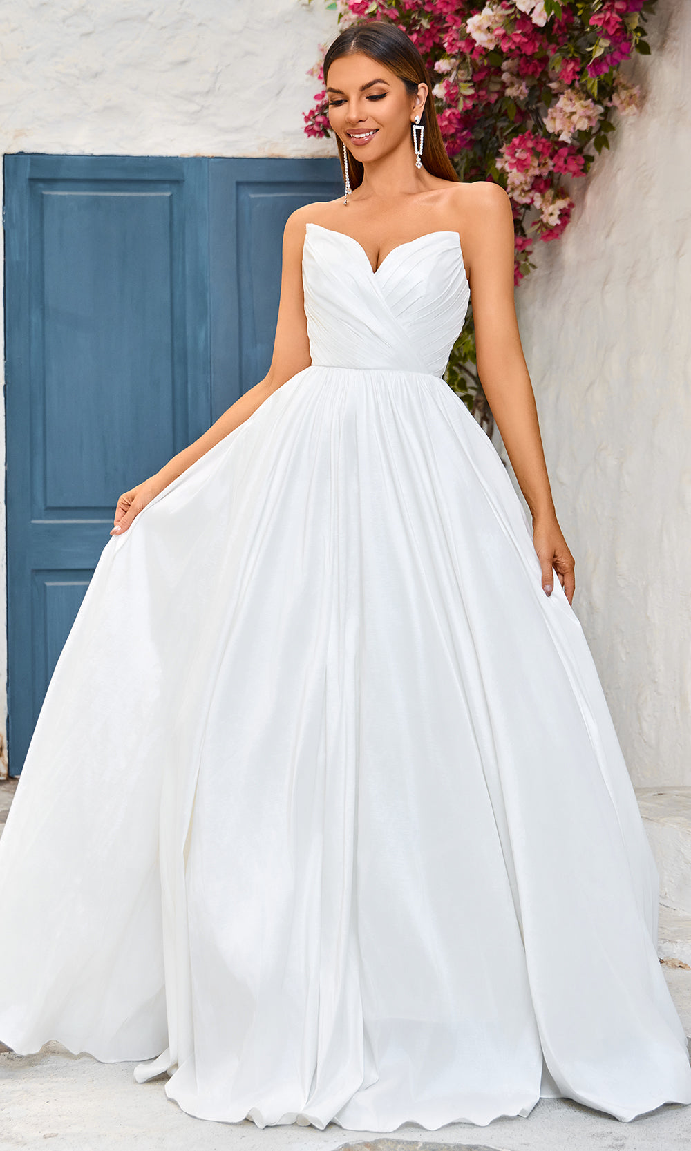 J'Adore Dresses J25014 - Strapless Ruched Bodice Evening Dress Special Occasion Dresses