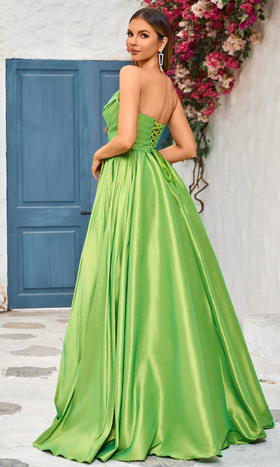 J'Adore Dresses J25014 - Strapless Ruched Bodice Evening Dress Special Occasion Dresses