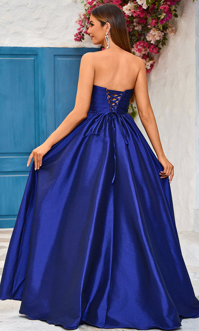 J'Adore Dresses J25014 - Strapless Ruched Bodice Evening Dress Special Occasion Dresses