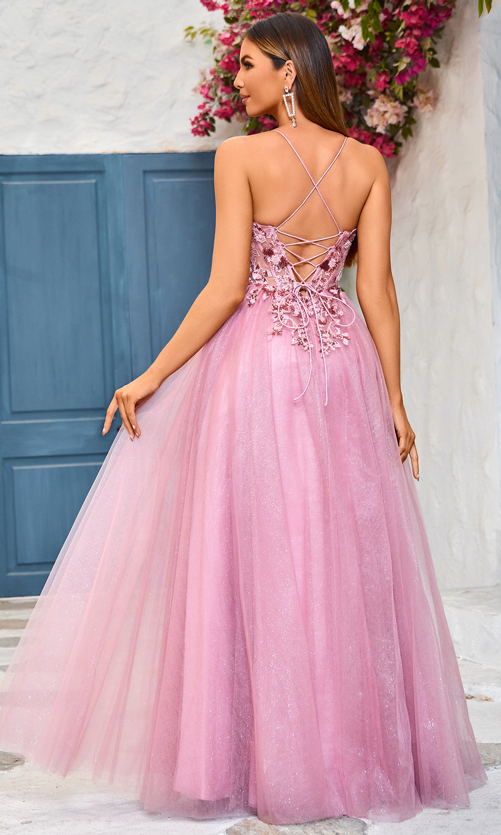 J'Adore Dresses J25018 - Sleeveless Appliqued Evening Dress Special Occasion Dresses