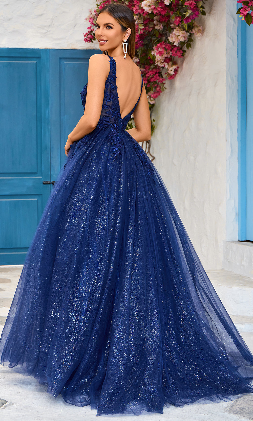 J'Adore Dresses J25028 - Sleeveless Open Back Ballgown Special Occasion Dresses