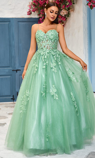 J'Adore Dresses J25029 - Embroidered Sleeveless Ballgown Special Occasion Dresses