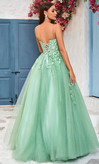 J'Adore Dresses J25029 - Embroidered Sleeveless Ballgown Special Occasion Dresses