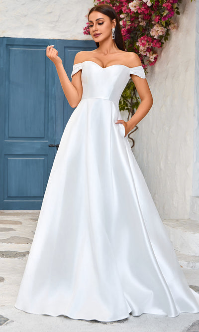 J'Adore Dresses J25039 - Sweetheart Neck Off-Shoulder Prom Gown Special Occasion Dresses