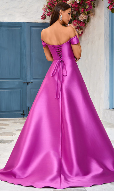 J'Adore Dresses J25039 - Sweetheart Neck Off-Shoulder Prom Gown Special Occasion Dresses