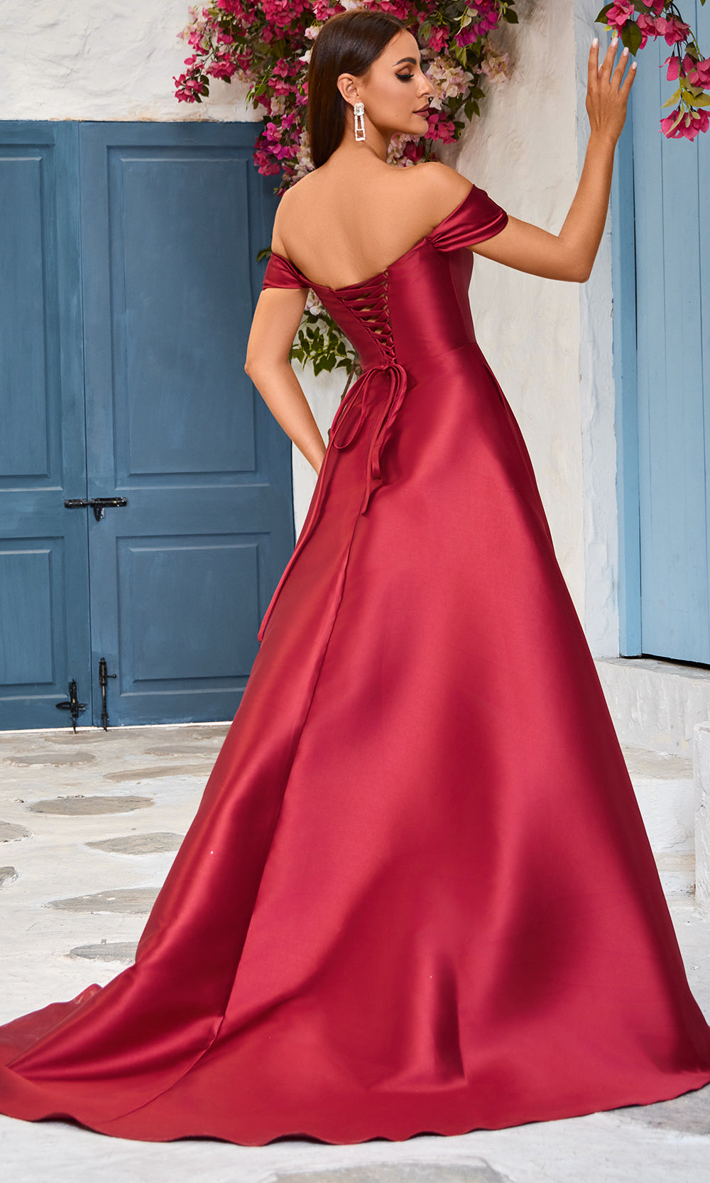 J'Adore Dresses J25039 - Sweetheart Neck Off-Shoulder Prom Gown Special Occasion Dresses