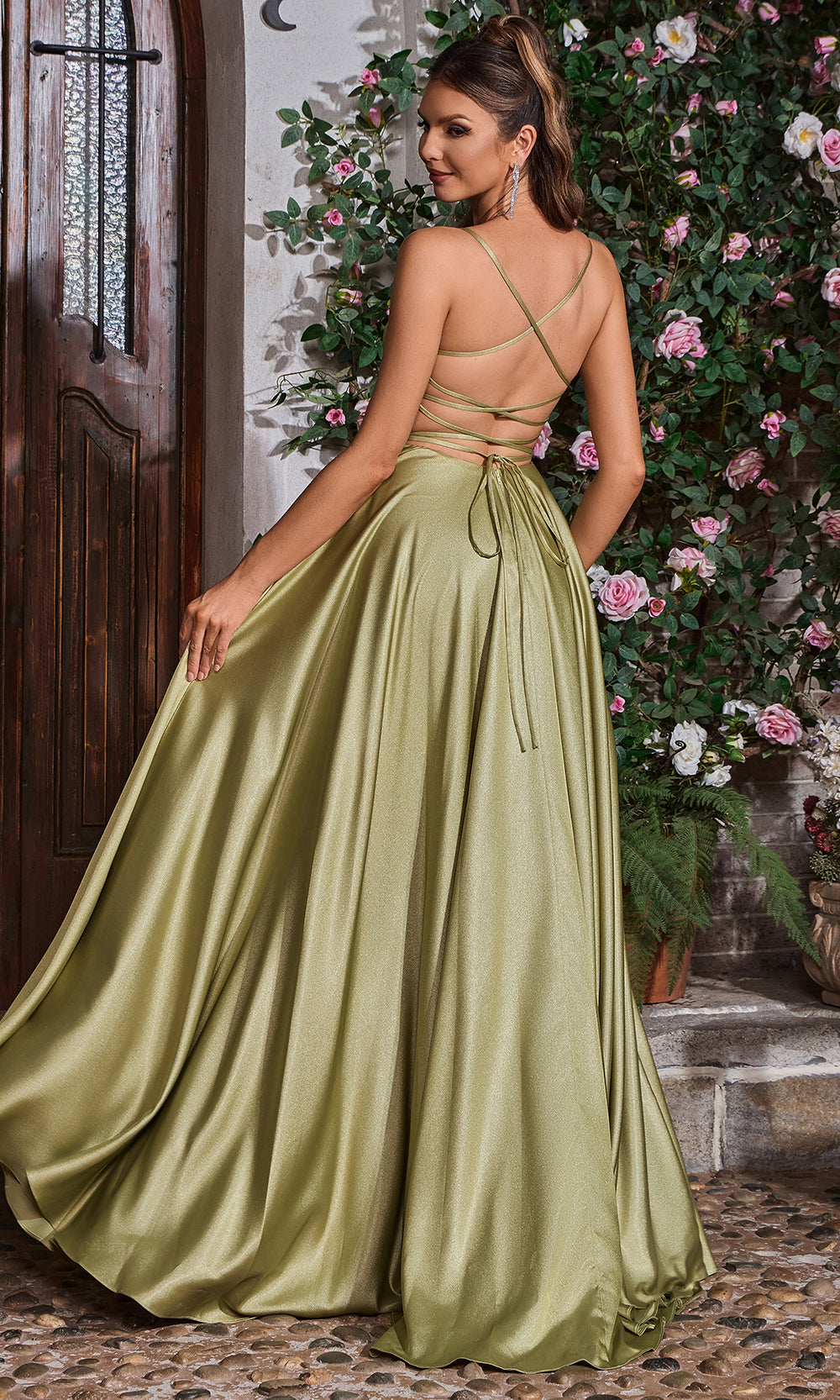 gold jadore dress J'Adore Dresses J26036 - Long Shimmer Satin A-line Side Pockets Color:Gold Combo Short Nice Blue Dresses Els PW 16500:40252764651693