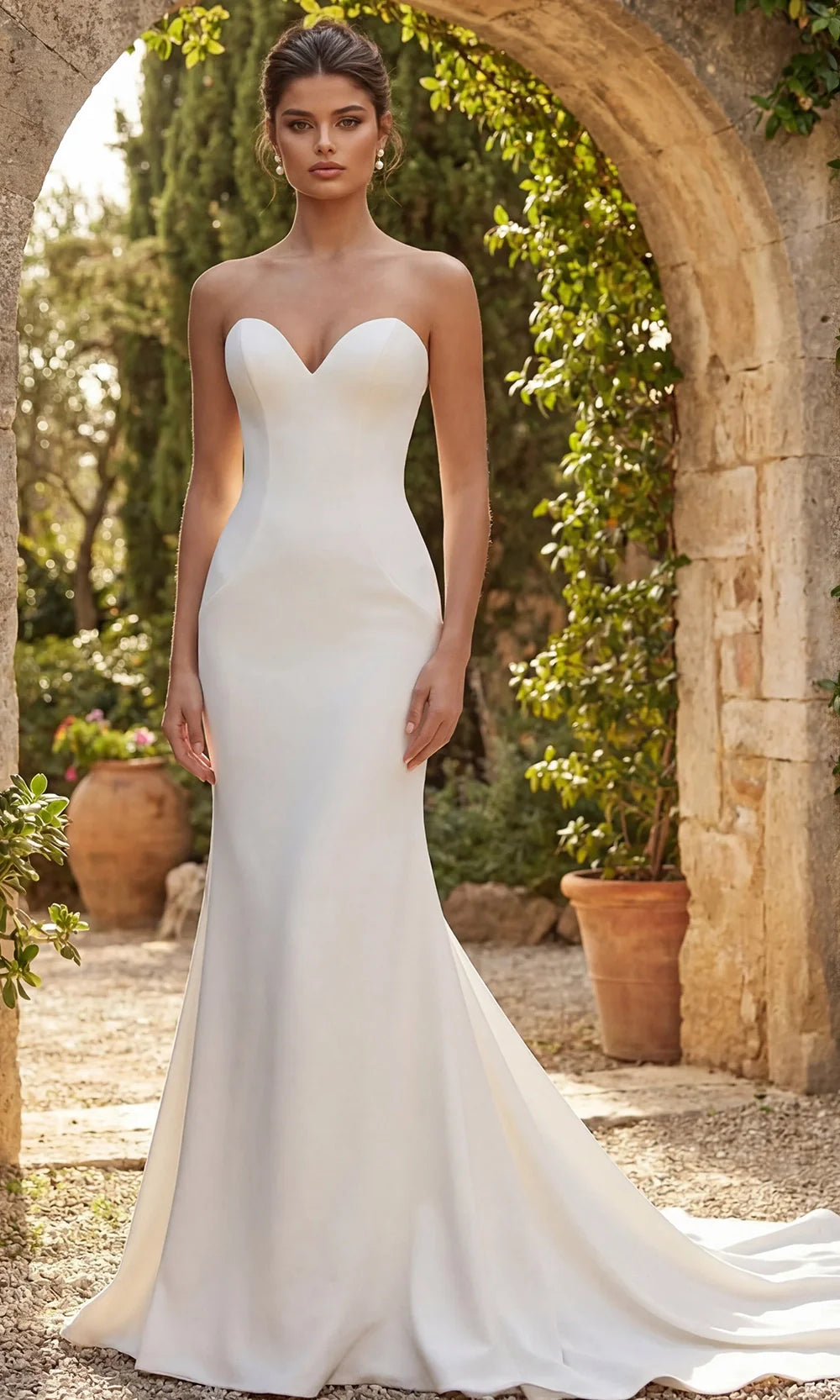 Jovani Bridal JB45113 - Sweetheart Long Gown with Statement Bow Wedding Dresses  in Off White