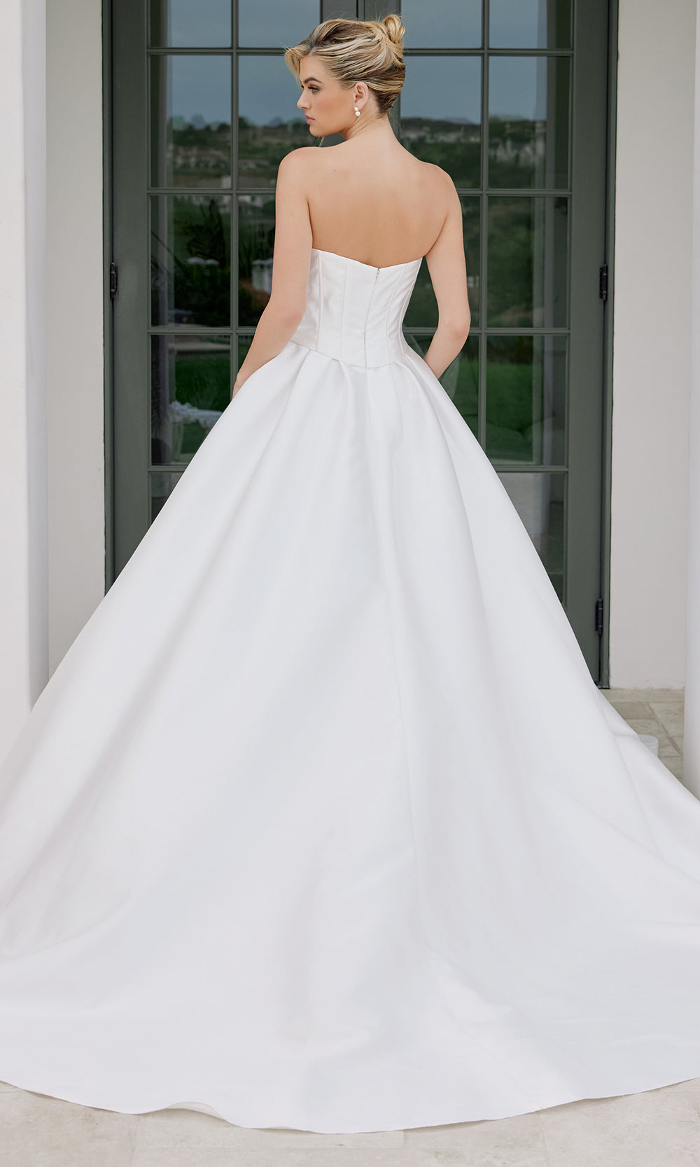 Nox Anabel JE1073 - Lace Applique A-Line Bridal Gown Wedding Dresses