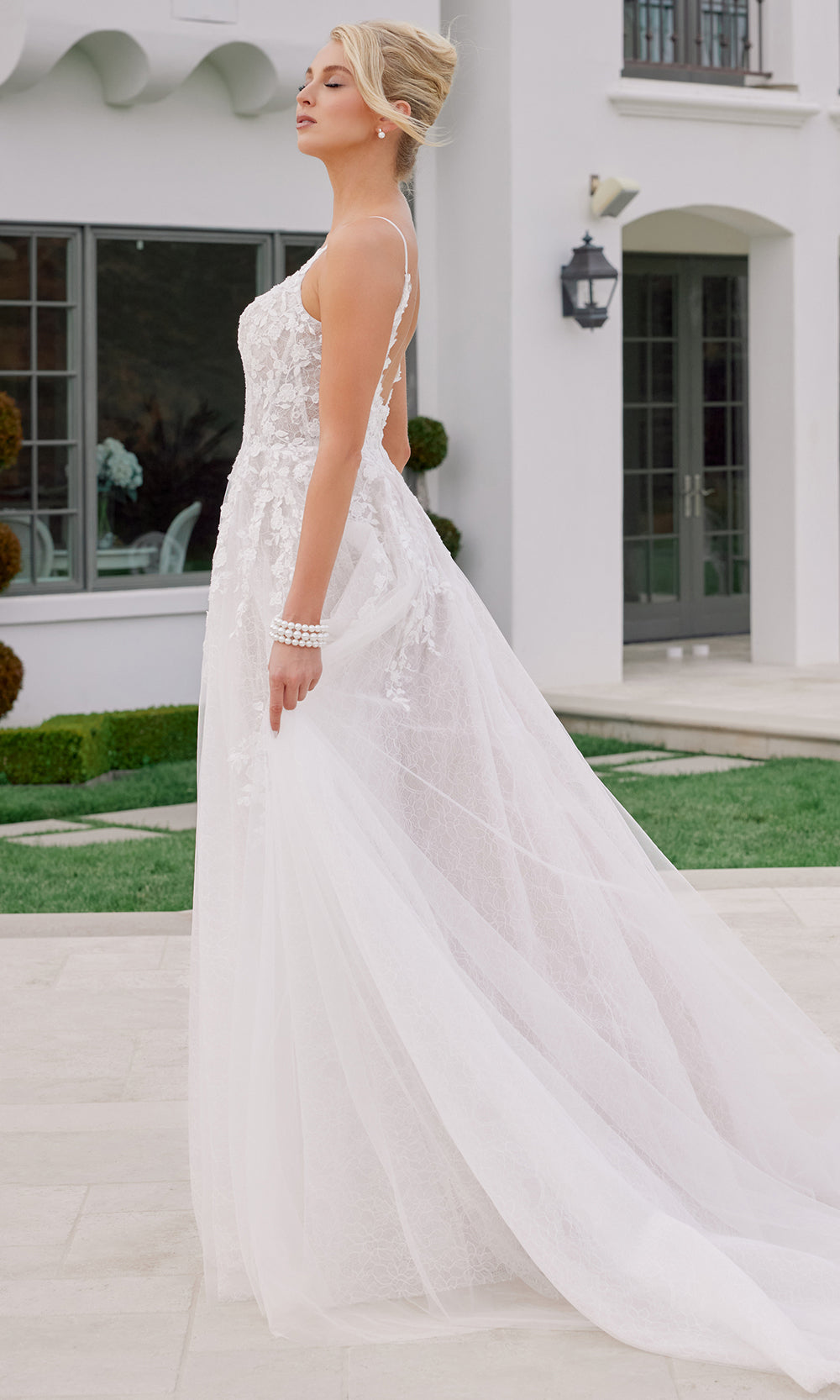 Nox Anabel JE1074L - Illusion Bodice Tulle Wedding Dress Wedding Dresses