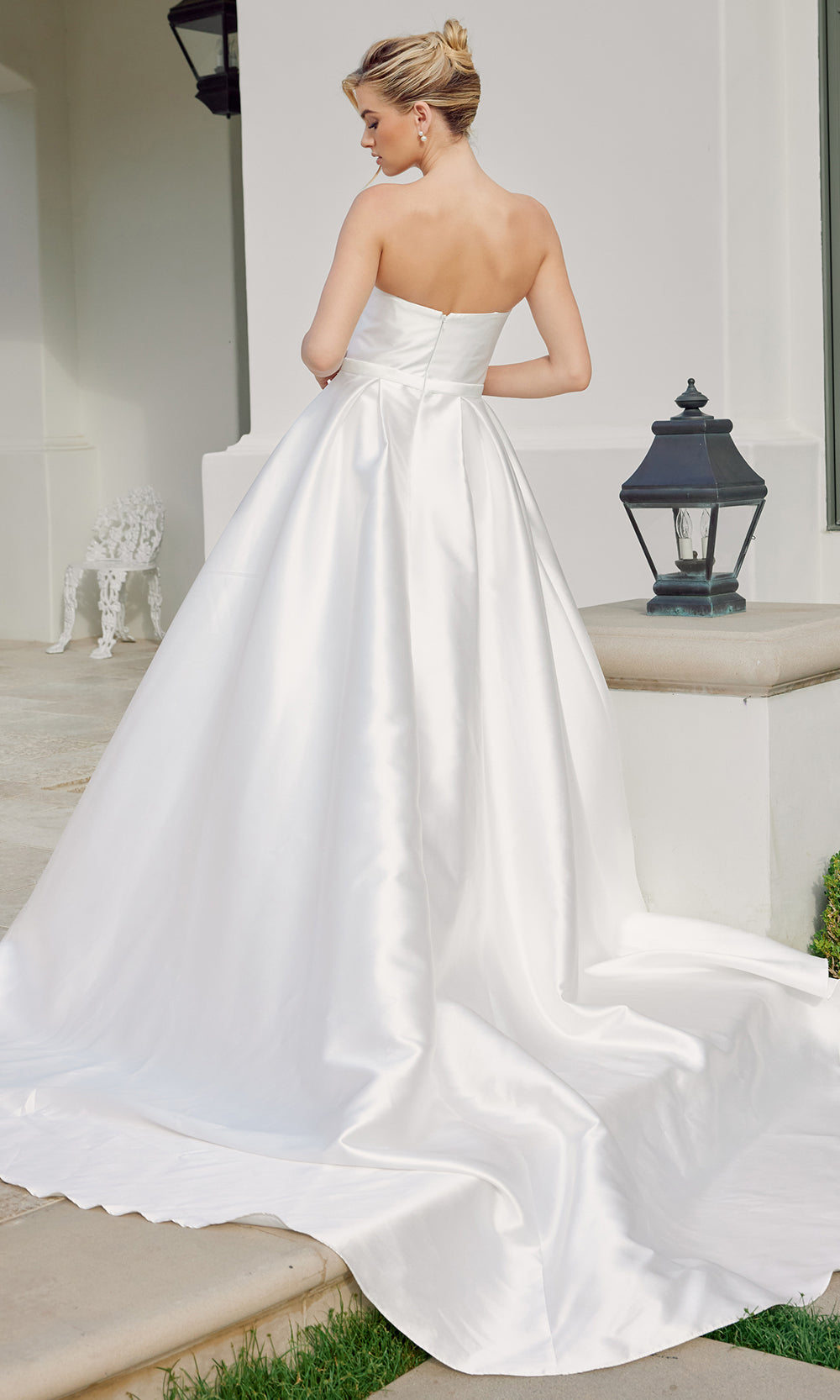 Nox Anabel JE1075 - Modern Strapless Bridal Ball Gown Wedding Dresses