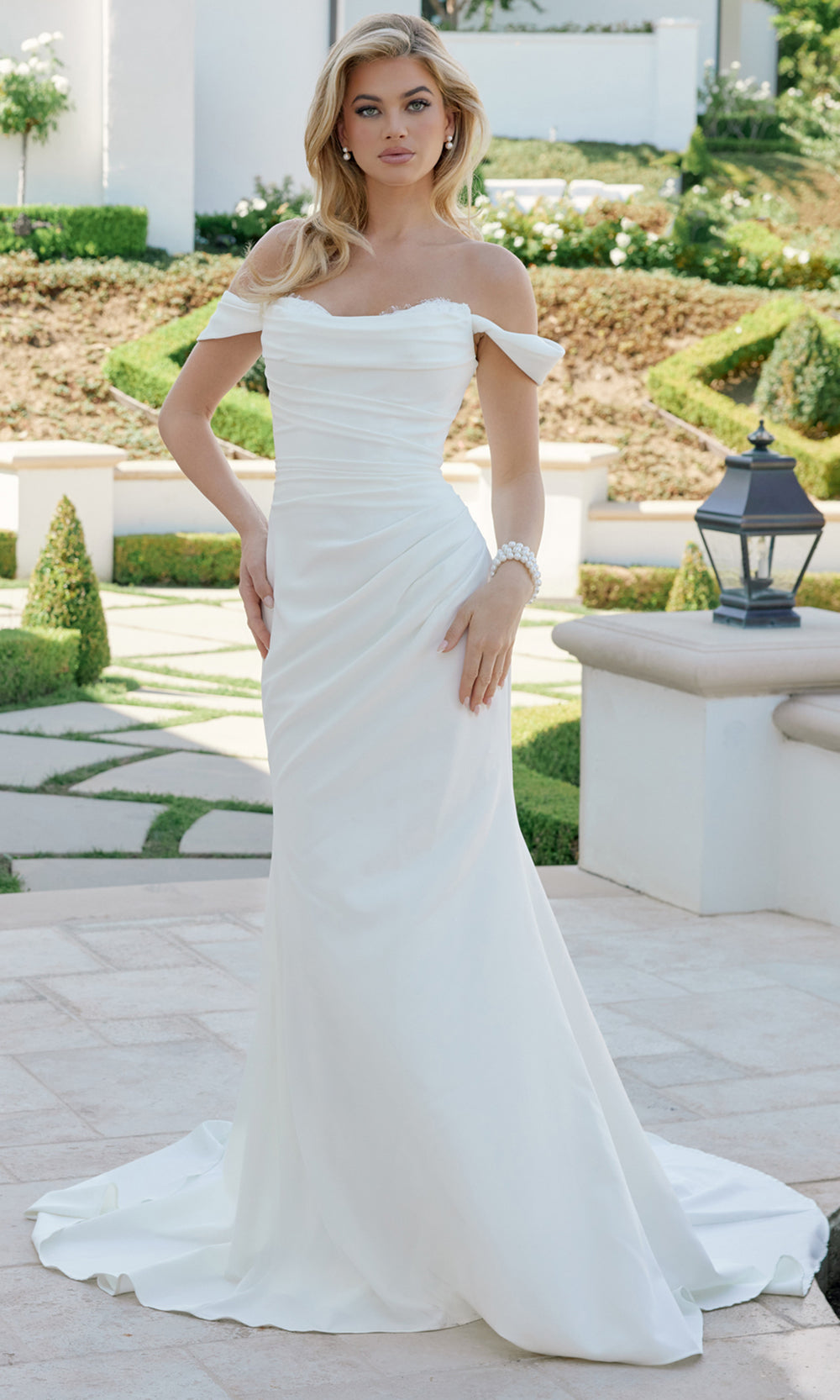 Nox Anabel JE1080 - Classic Off Shoulder Wedding Gown Wedding Dresses