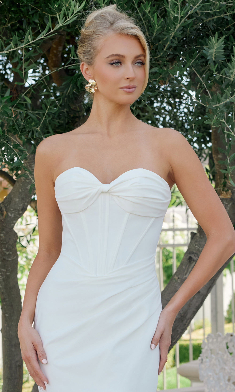Nox Anabel JE1081 - Modern Strapless Bridal Gown Wedding Dresses