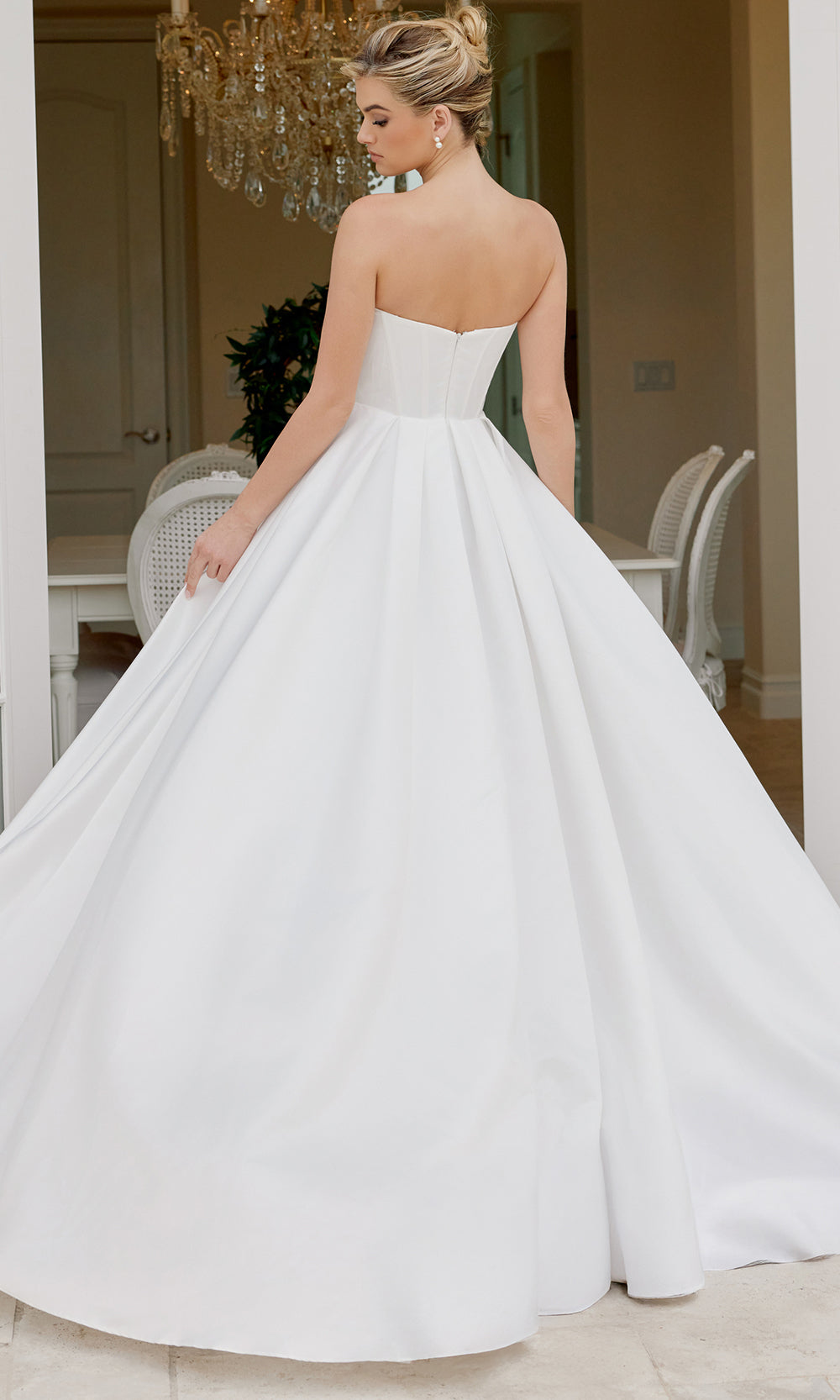 Nox Anabel JE1082 - Strapless Gown with Front Slit Wedding Dresses