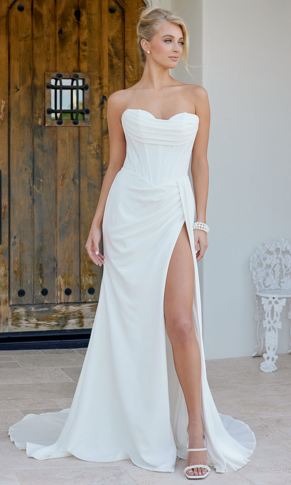 Nox Anabel JE1083 - Sweetheart Neckline Column Gown Wedding Dresses