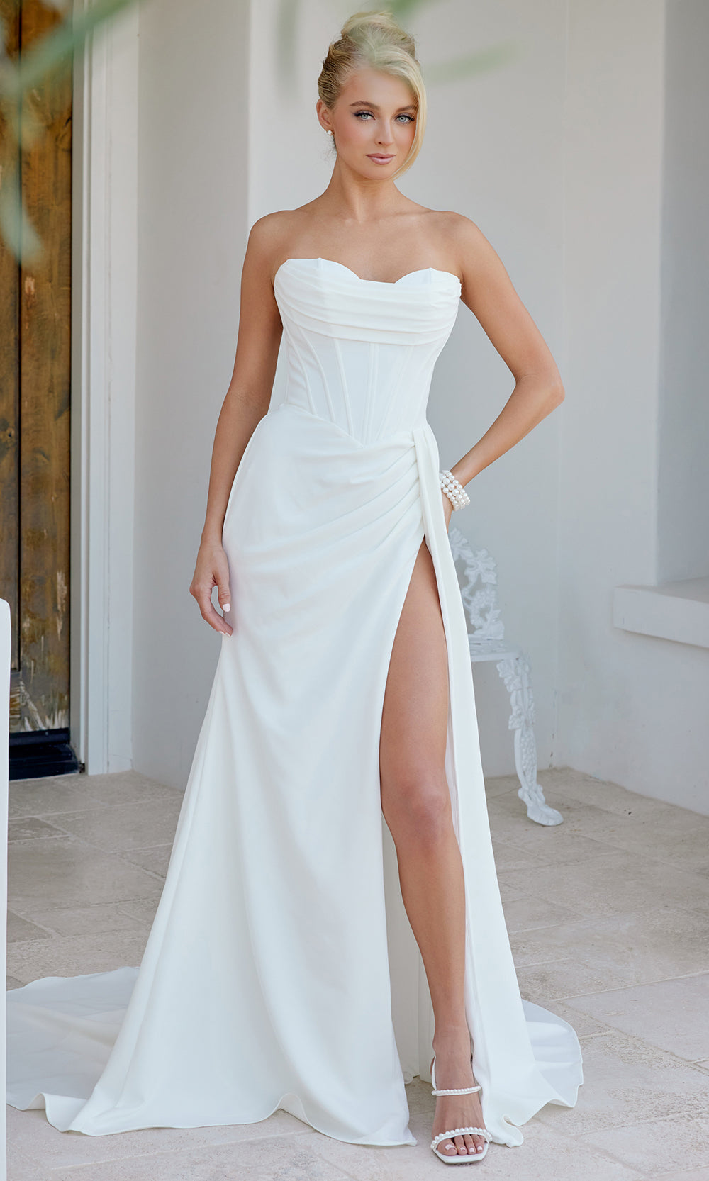 Nox Anabel JE1083 - Sweetheart Neckline Column Gown Wedding Dresses