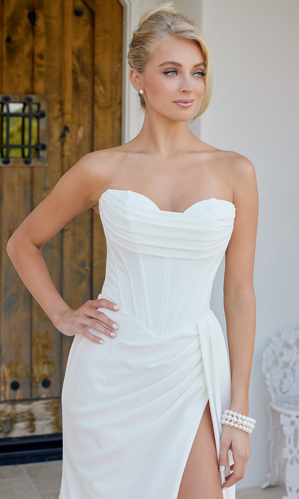 Nox Anabel JE1083 - Sweetheart Neckline Column Gown Wedding Dresses