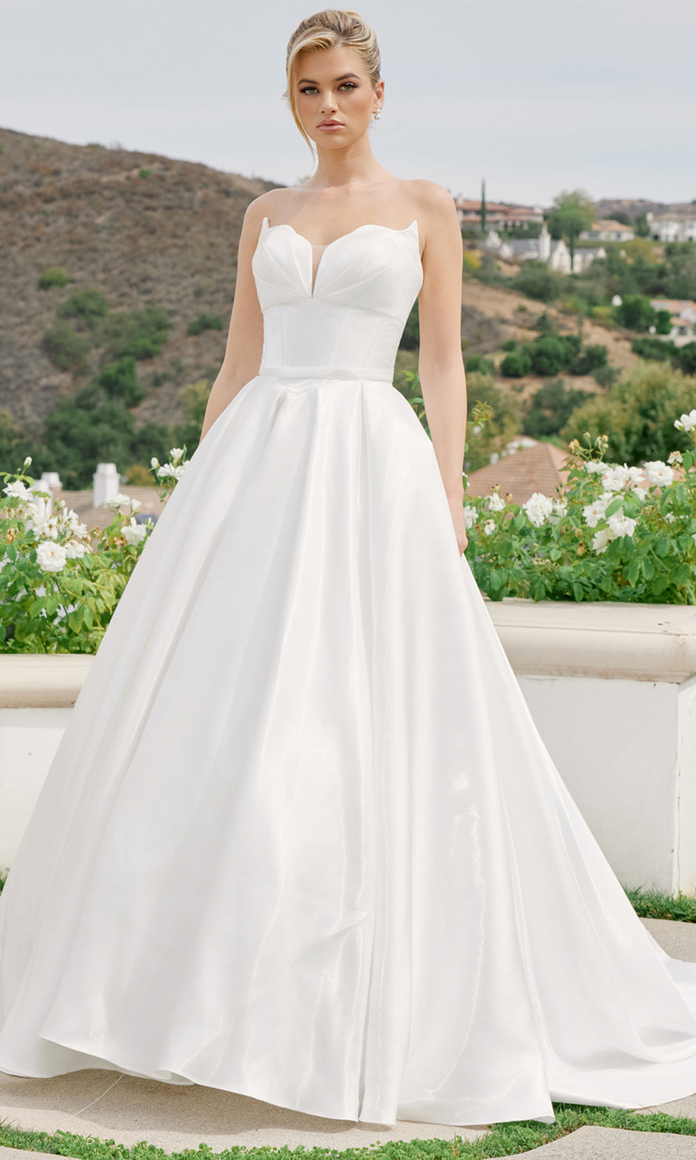 Nox Anabel JE1085 - Classic Strapless Bridal Ball Gown Prom Dresses