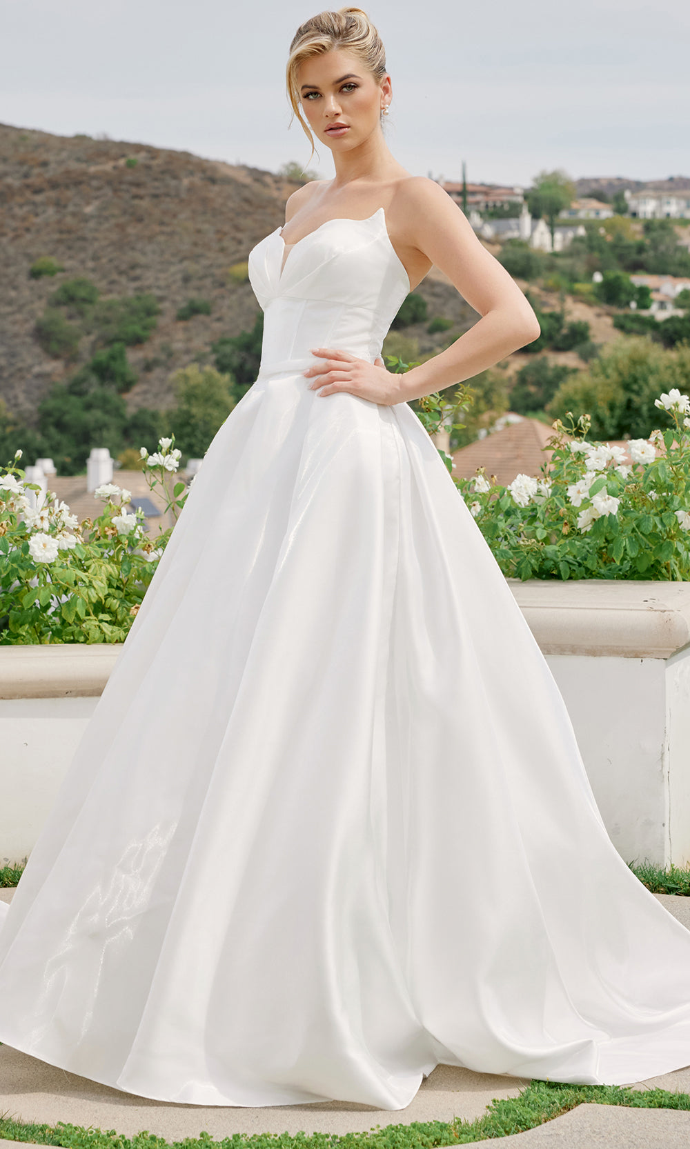 Nox Anabel JE1085 - Classic Strapless Bridal Ball Gown Prom Dresses