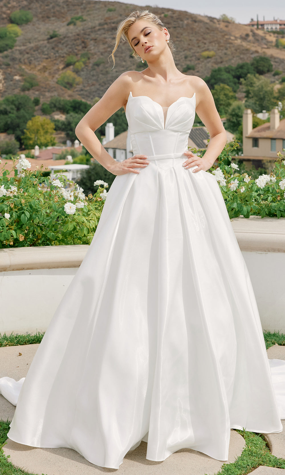Nox Anabel JE1085 - Classic Strapless Bridal Ball Gown Prom Dresses