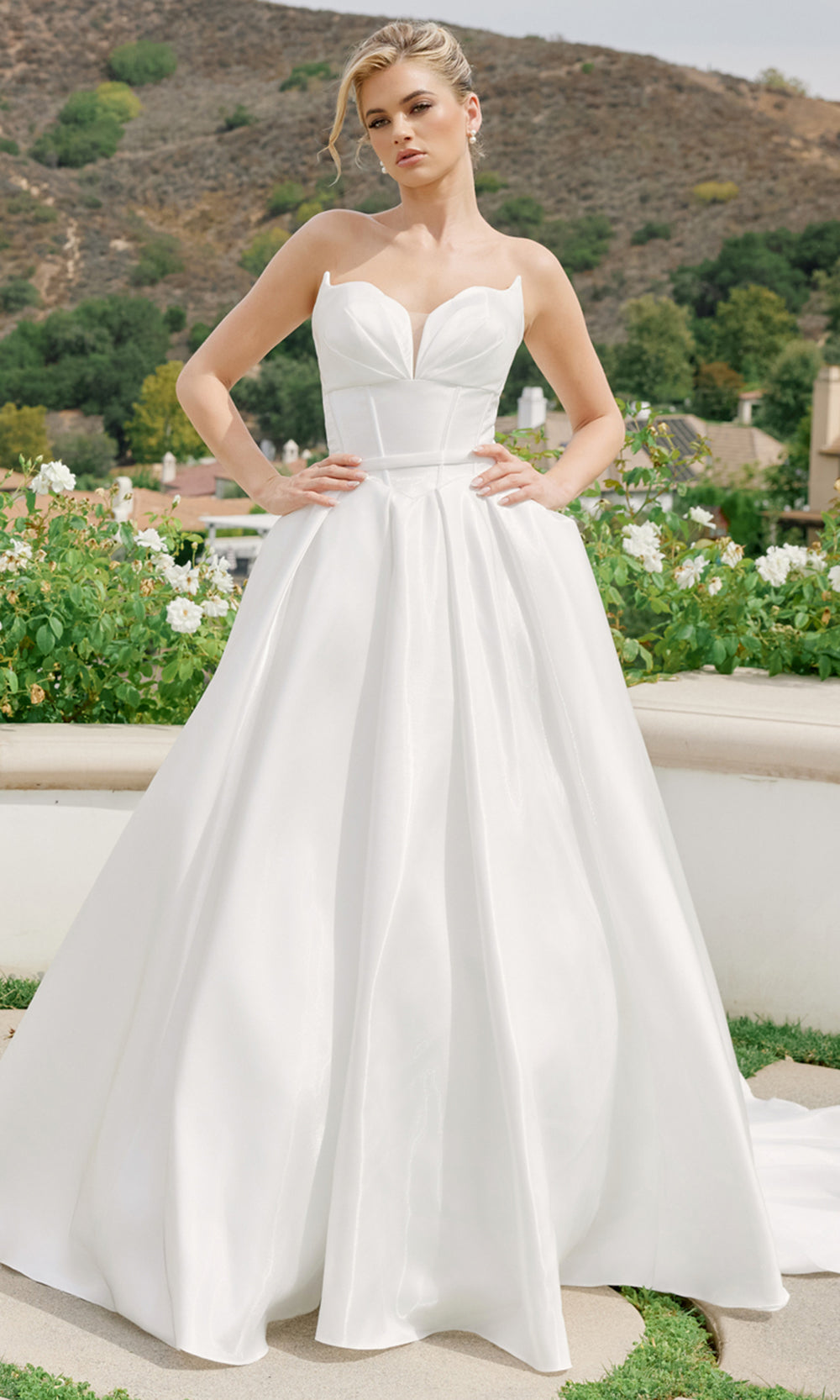 Nox Anabel JE1085 - Classic Strapless Bridal Ball Gown Prom Dresses
