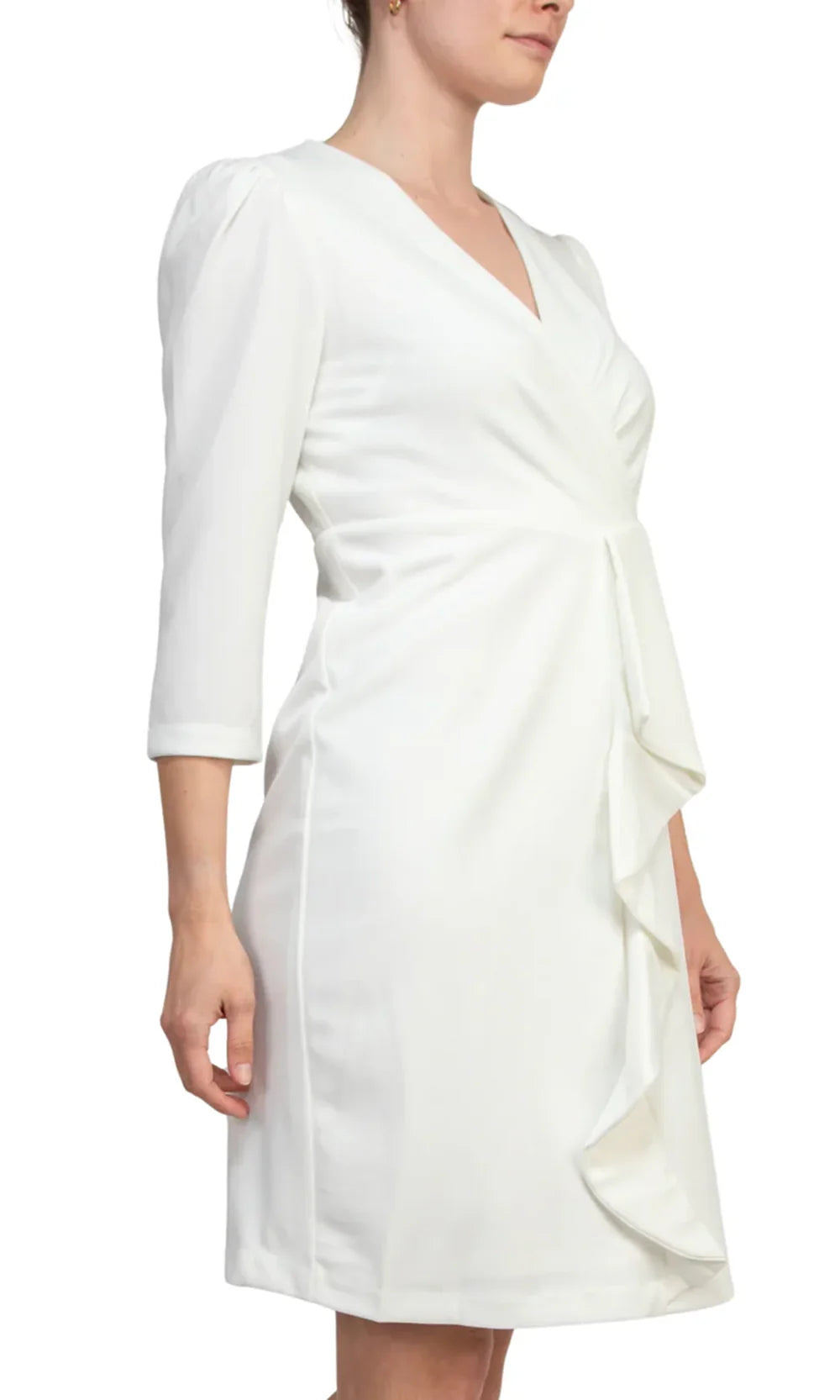 Julia Jordan JJ38491 - Three-Quarter Sleeve Dress with Cascade Ruffle Cocktail Dresses