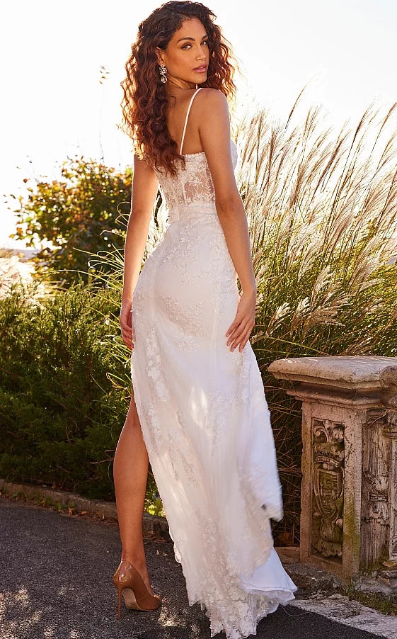 Jovani 22343 - Floral Embroidered Prom Dress