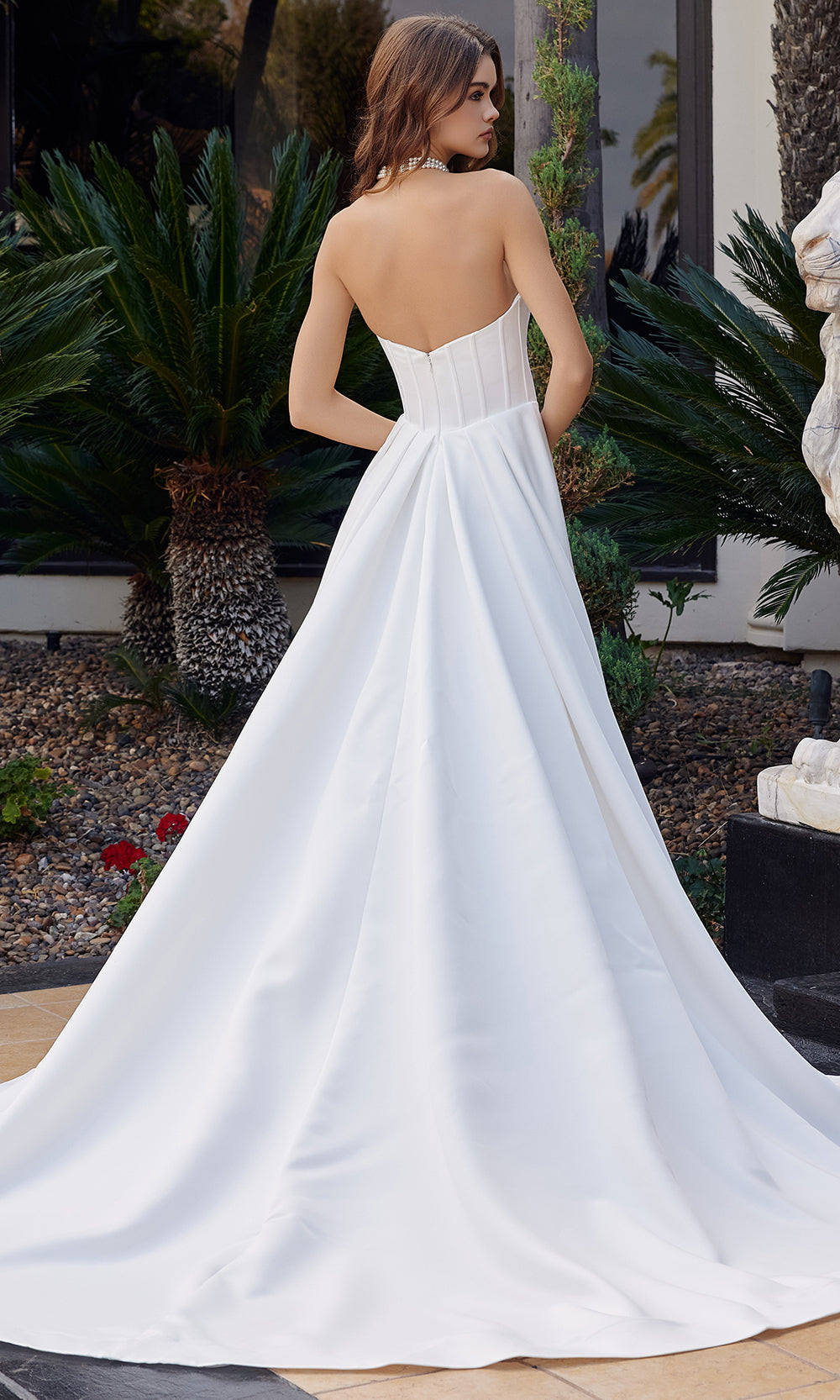 Nox Anabel JW1045 - Corset Bodice A Line Gown Wedding Dresses