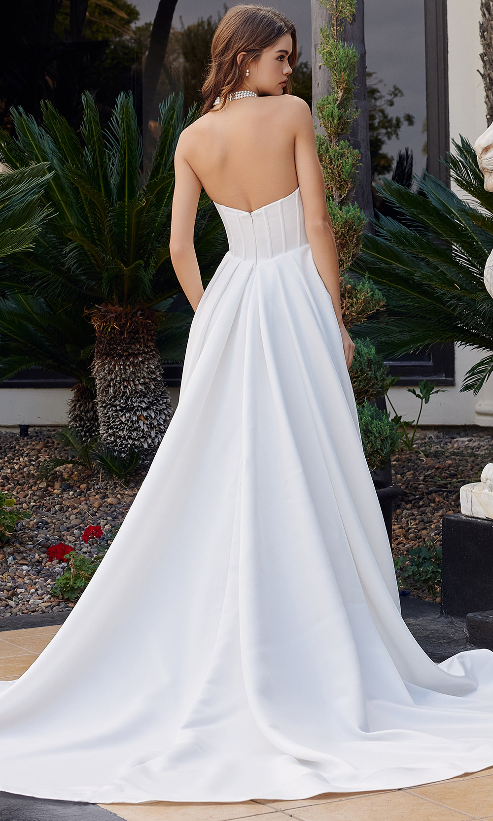 Nox Anabel JW1045 - Corset Bodice A Line Gown Wedding Dresses