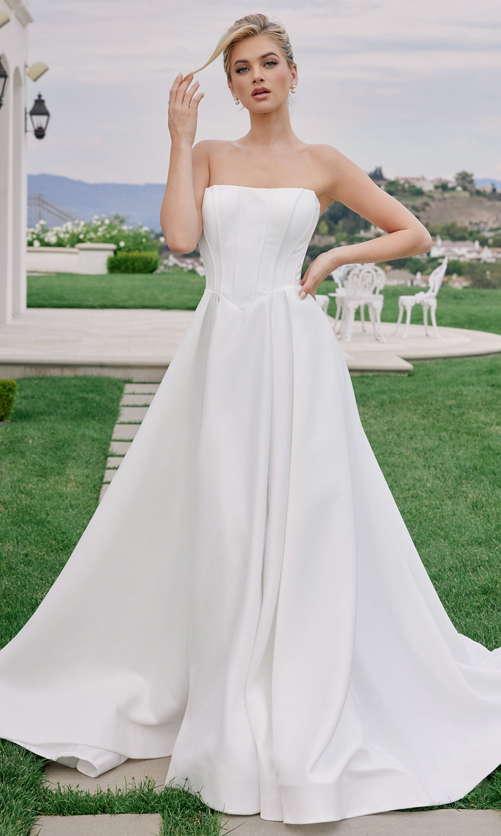 Nox Anabel JW1045 - Corset Bodice A Line Gown Wedding Dresses