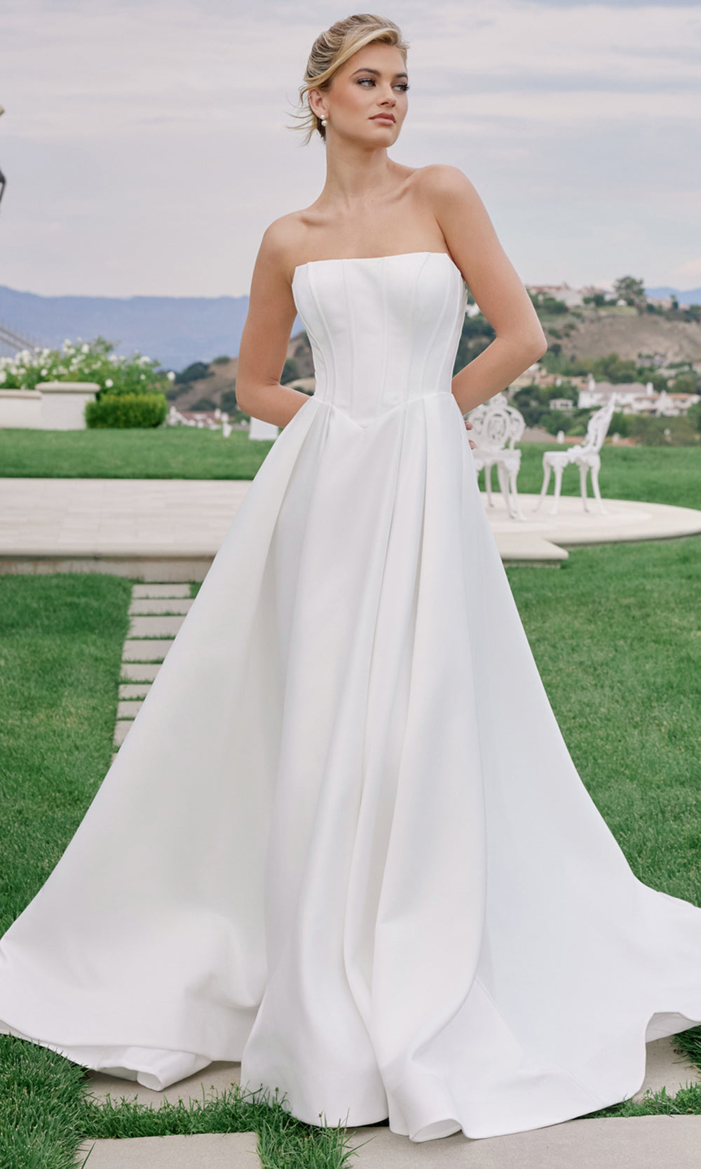 Nox Anabel JW1045 - Corset Bodice A Line Gown Wedding Dresses